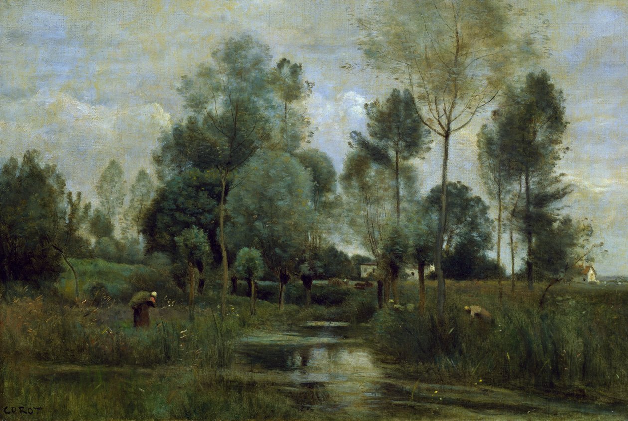 Spring, av Jean-Baptiste-Camille Corot (1796-1875) av Jean Baptiste Camille Corot