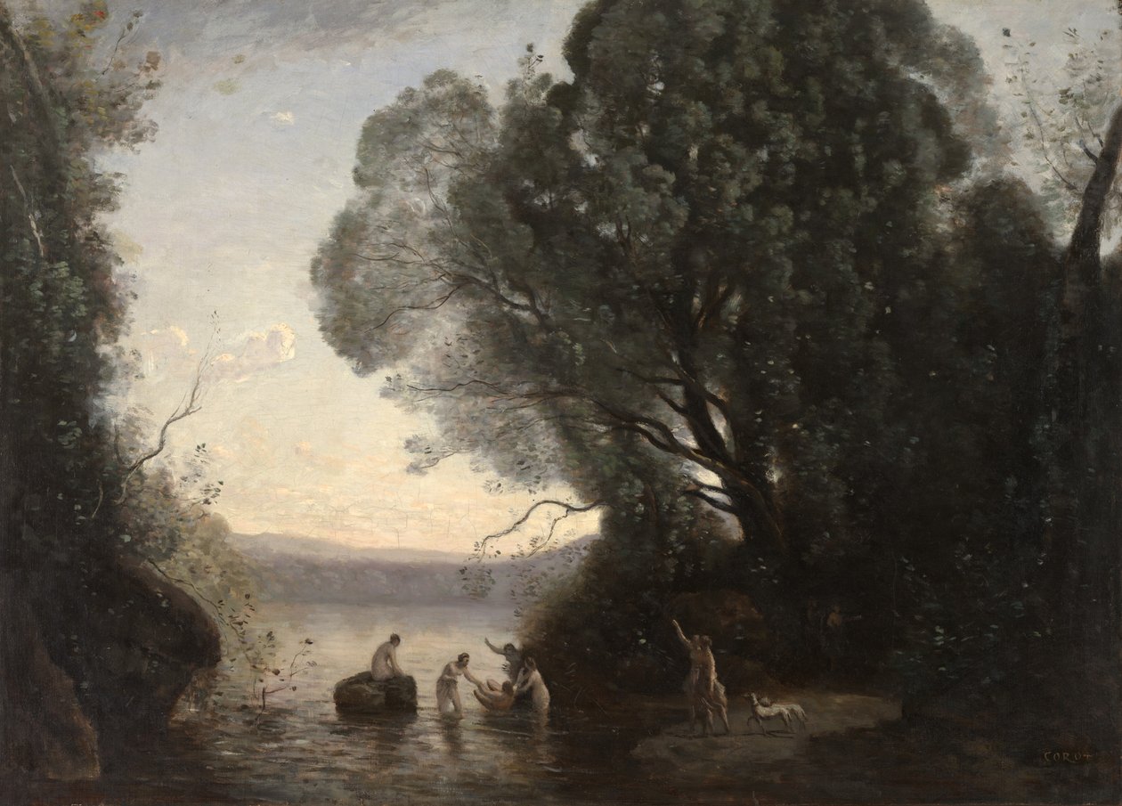 The Bath of Diana (Le Bain de Diane), ca. 1855 (olje på lerret) av Jean Baptiste Camille Corot
