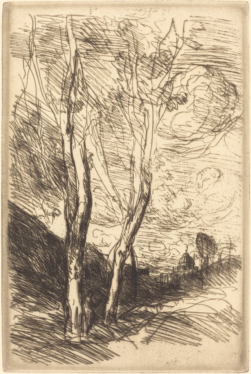 Katedralen i Firenze Le Dome florentin, ca. 18691870. av Jean Baptiste Camille Corot