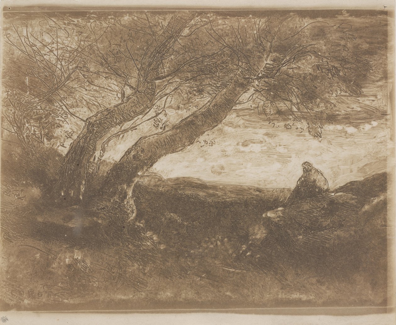 Drømmeren av Jean Baptiste Camille Corot