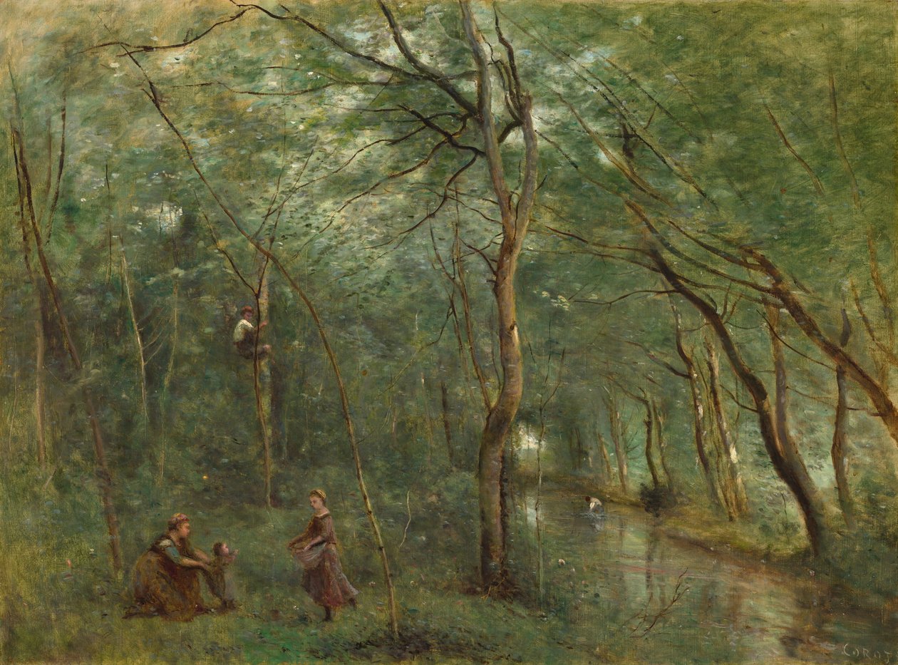 Ålesamlerne av Jean Baptiste Camille Corot