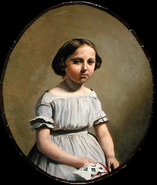 Den eldste datteren til M. Edouard Delalain (Mme. de Graet) ca. 1845-50 (olje på lerret) av Jean Baptiste Camille Corot