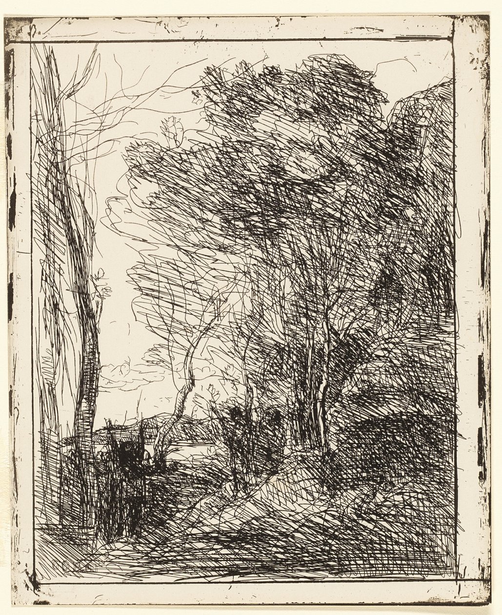 The Gallic Clearingnorwegian av Jean Baptiste Camille Corot