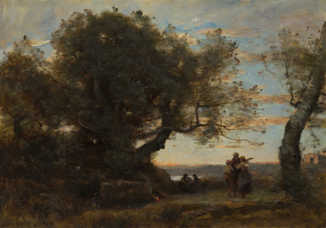 Sigøynerne, 1872. av Jean Baptiste Camille Corot