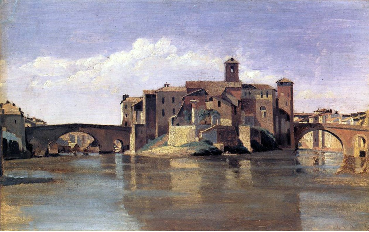 Øya San Bartolomeo av Jean Baptiste Camille Corot