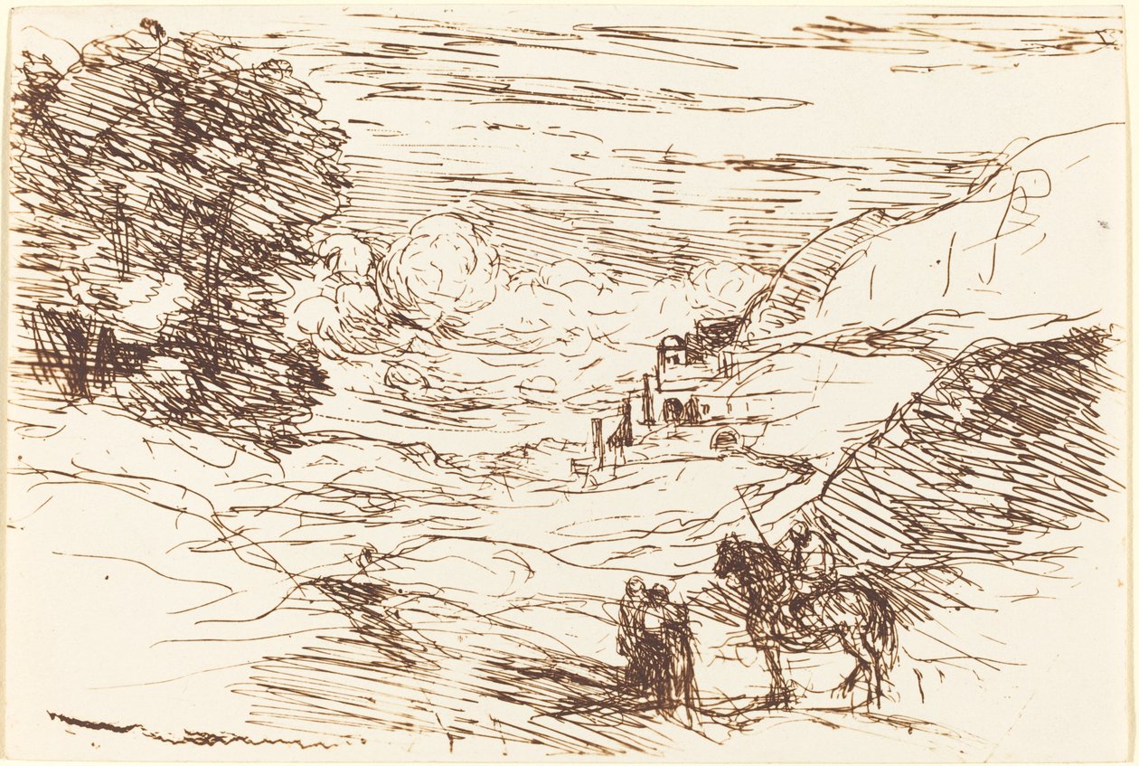 The Paladins Les Paladins, 1871. av Jean Baptiste Camille Corot
