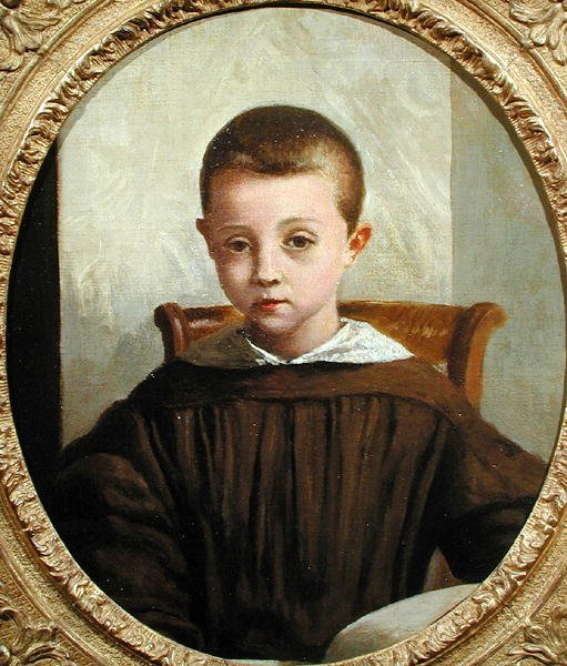 The Son of M. Edouard Delalain, ca. 1845-50 (olje på lerret) av Jean Baptiste Camille Corot