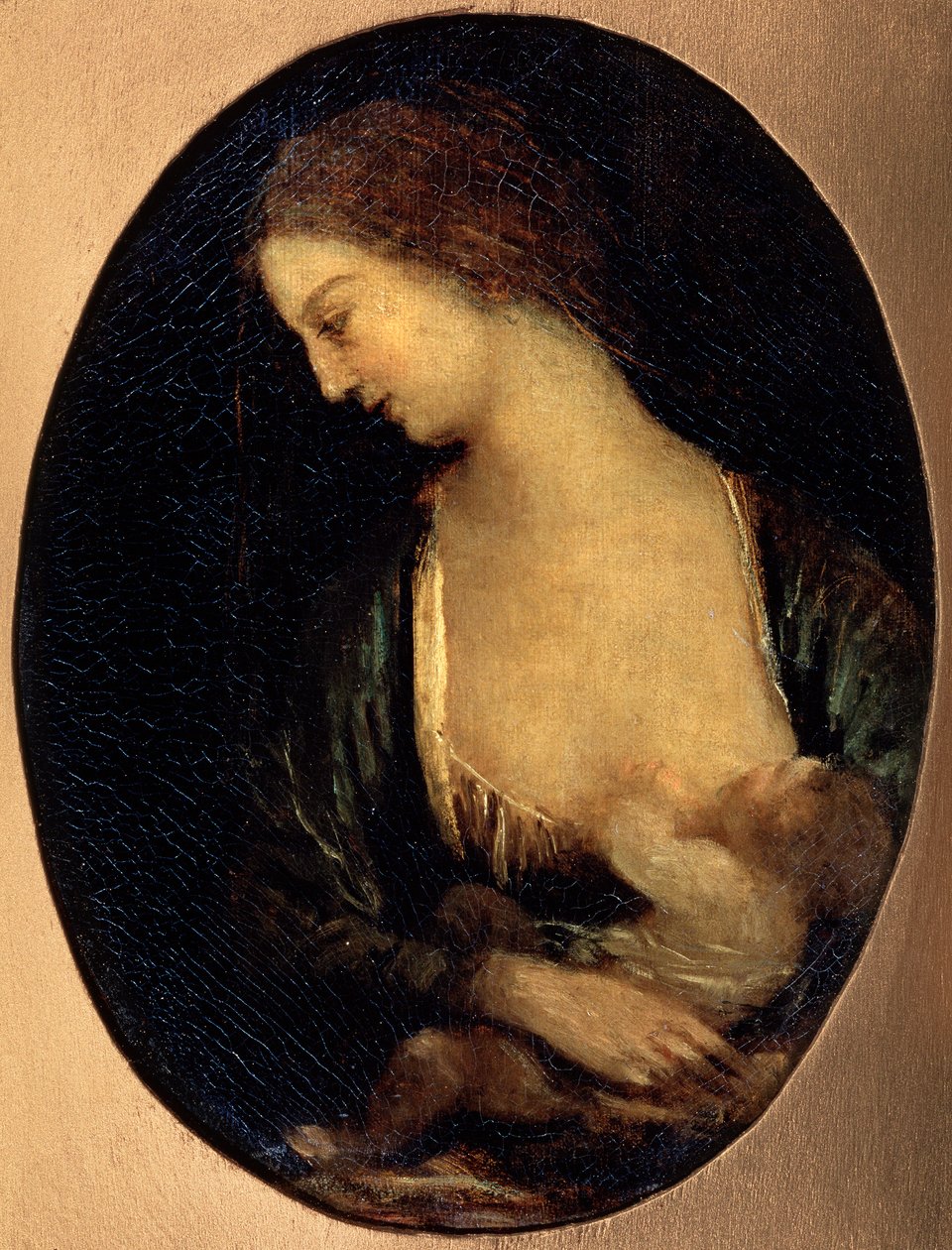 Jomfruen av Verneuil, 1850-1860. av Jean Baptiste Camille Corot