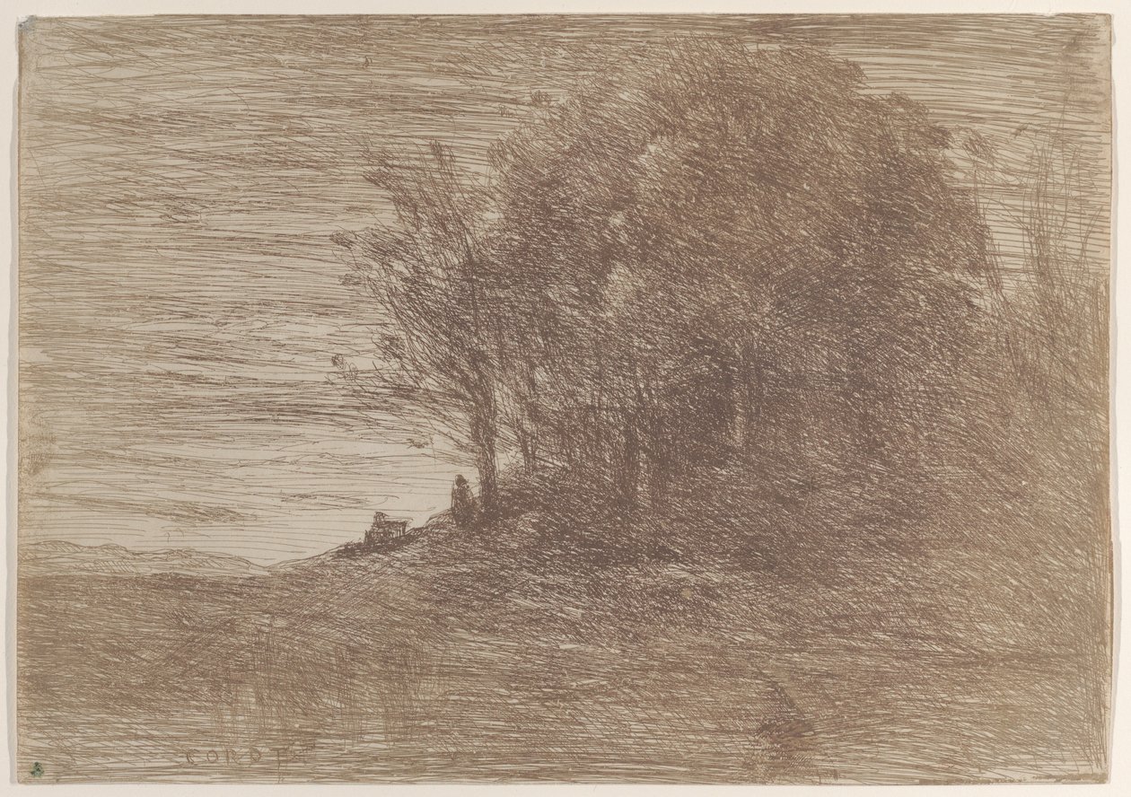 Eremittens skoger Eremittens skoger, 1858. av Jean Baptiste Camille Corot
