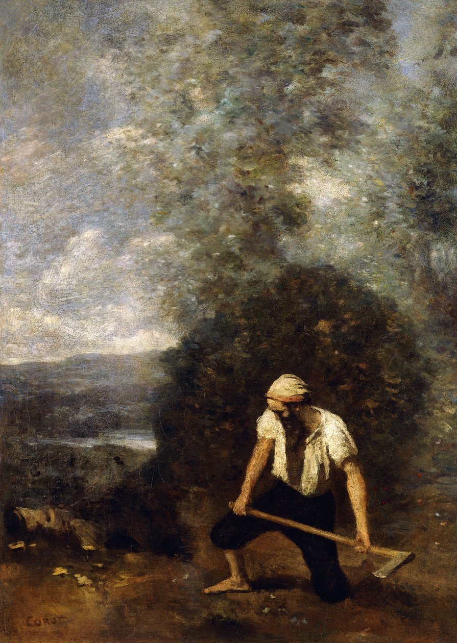 The Woodsman, av Jean Baptiste Camille Corot