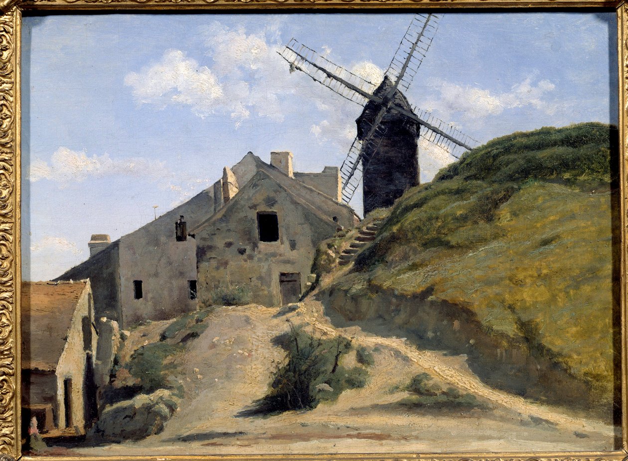 Galettens mølle i Montmartre. Maleri av Camille Corot (1796-1875) av Jean Baptiste Camille Corot