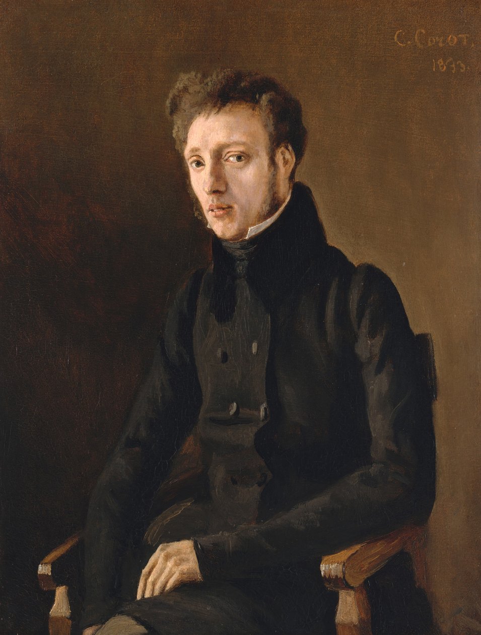Toussaint Lemaistre 18078-1888, 1833. av Jean Baptiste Camille Corot