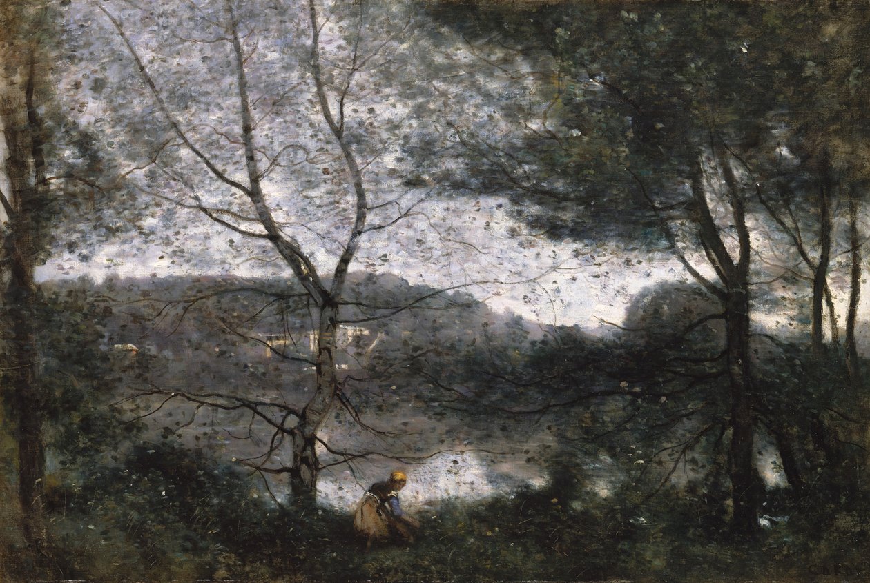Ville-dAvray, 1870. av Jean Baptiste Camille Corot