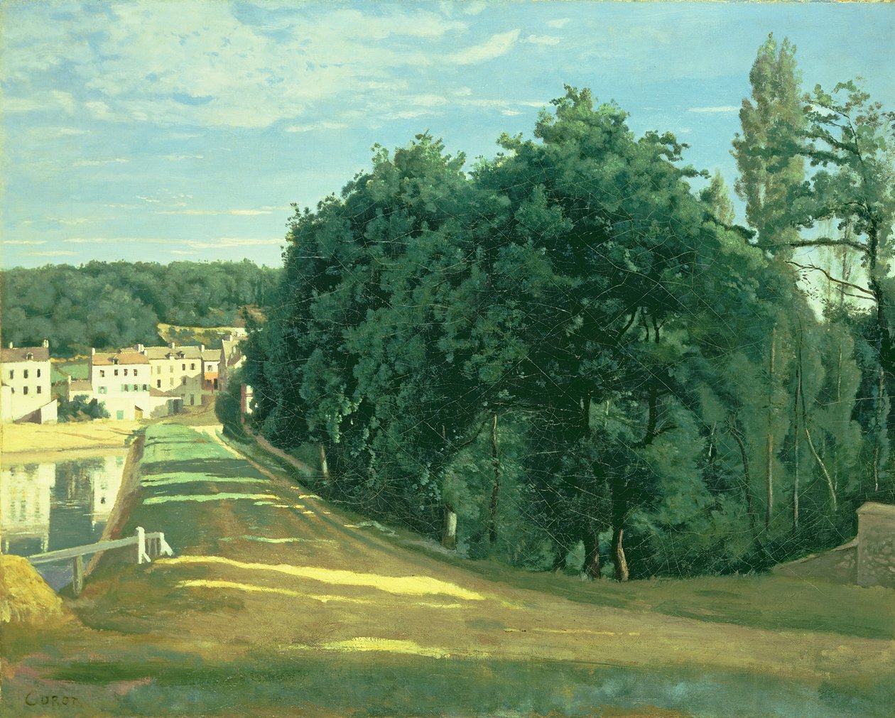 Byen Avray, ca. 1840 av Jean Baptiste Camille Corot