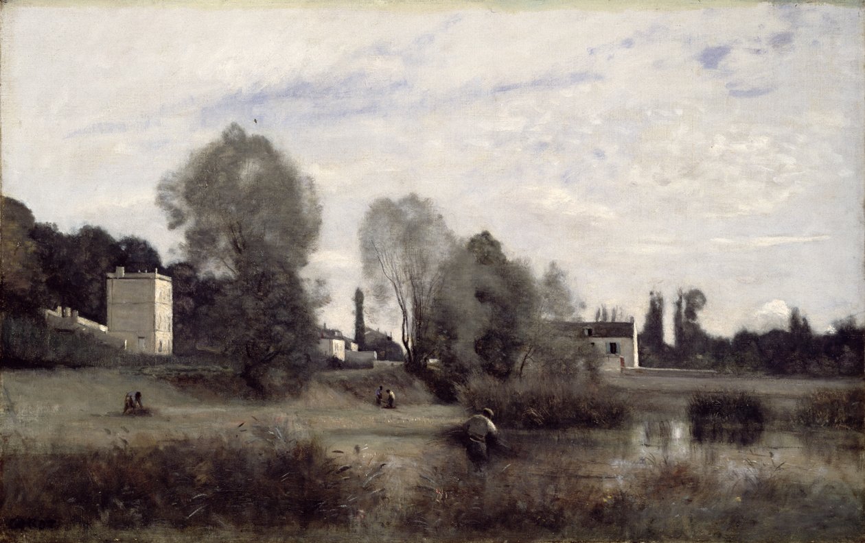 Byen Avray, 1865 av Jean Baptiste Camille Corot