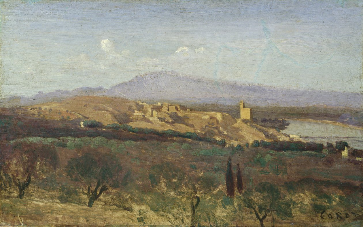 Villeneuve-les-Avignon av Jean Baptiste Camille Corot