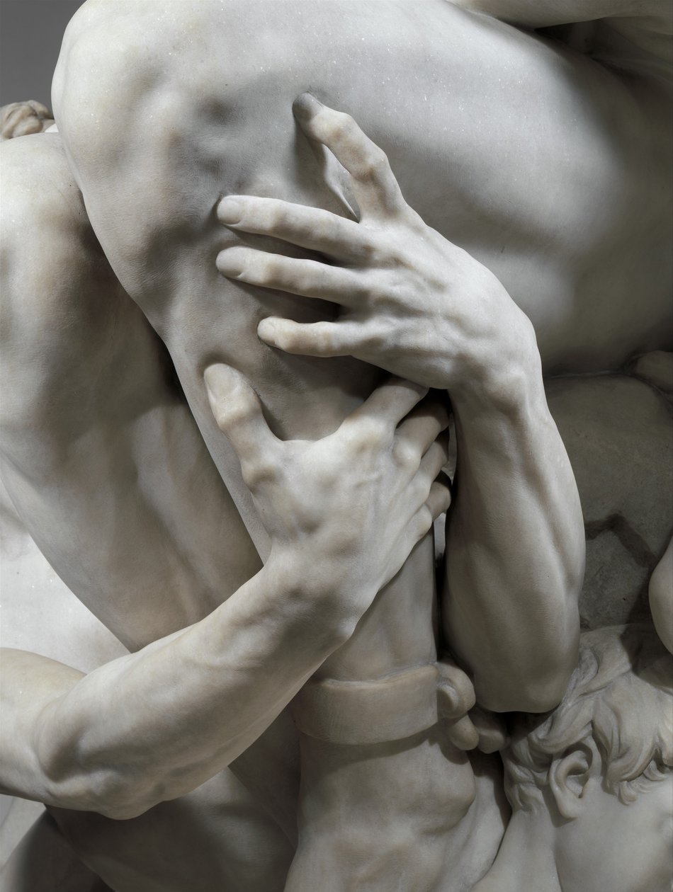 Detalj av Ugolino og hans sønner av Jean Baptiste Carpeaux