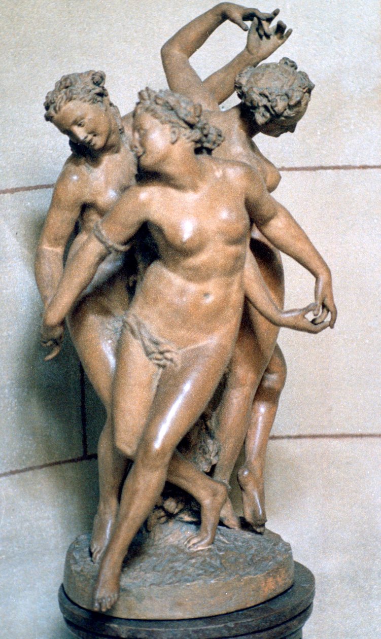 De tre nåder, c1847-1875 av Jean Baptiste Carpeaux