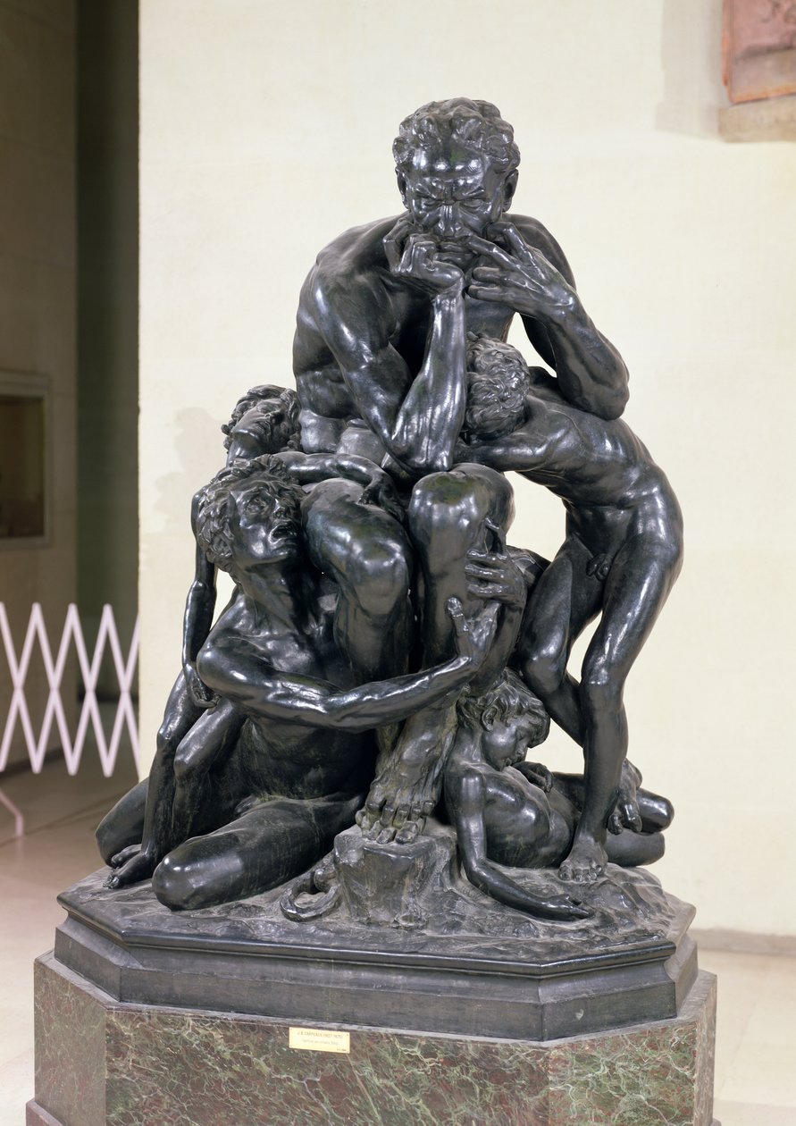 Ugolino og hans sønner, 1860 (bronse) (se også 197136 og 347397) av Jean Baptiste Carpeaux
