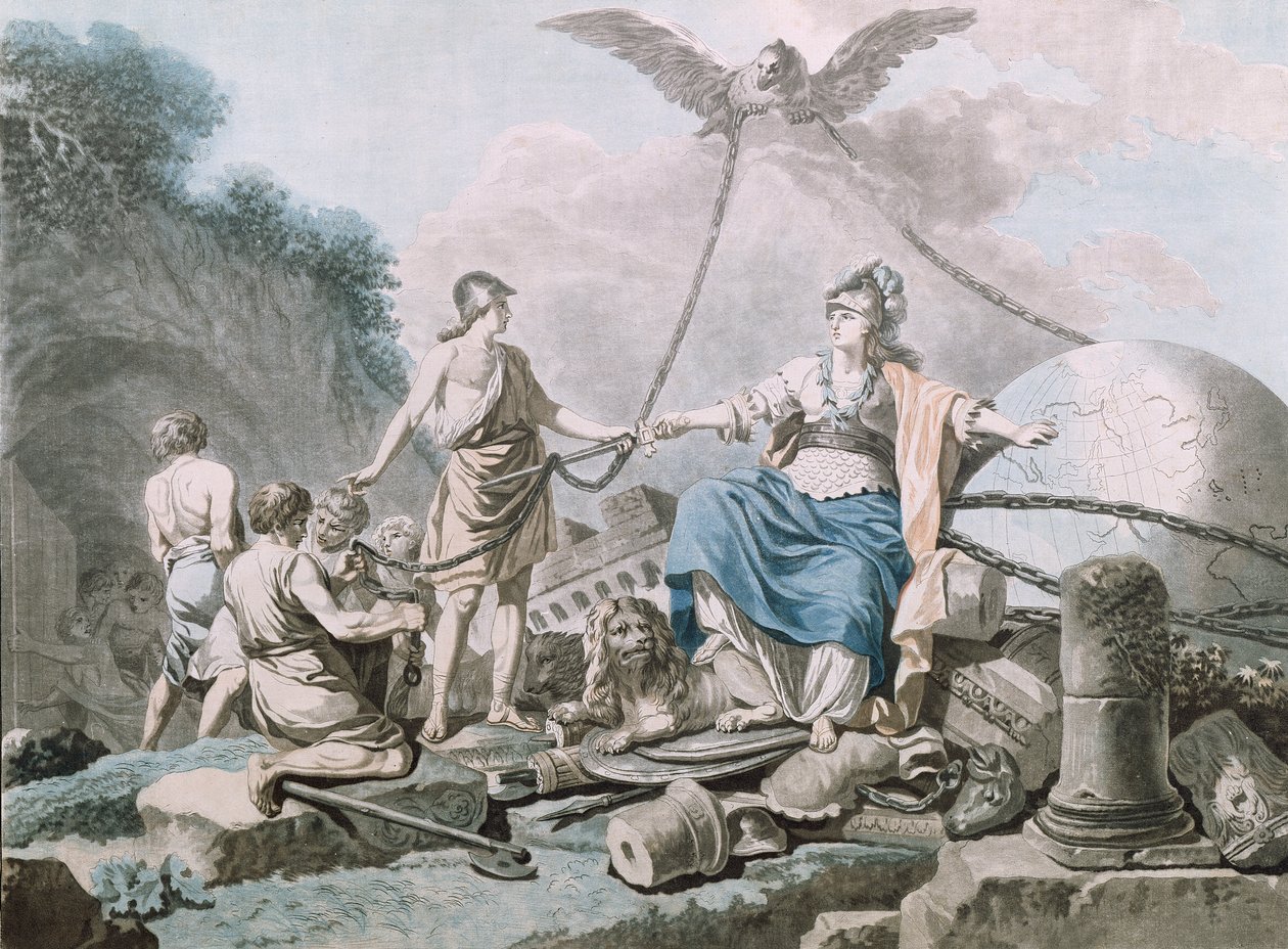 Allegori om frigjøring av slaver av Jean Baptiste Chapuy