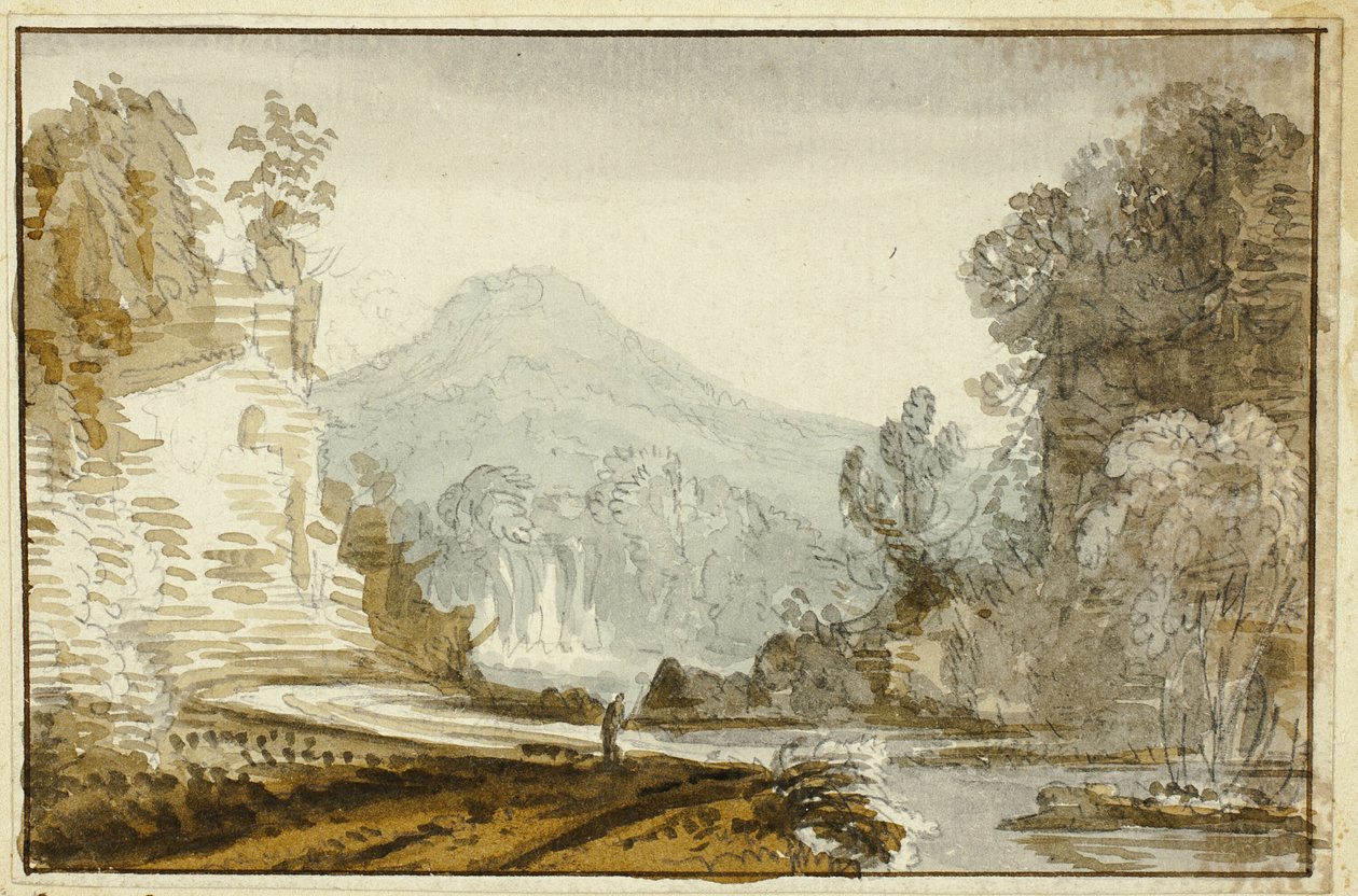 Figur av elven under klippen av Jean Baptiste Claude Chatelain