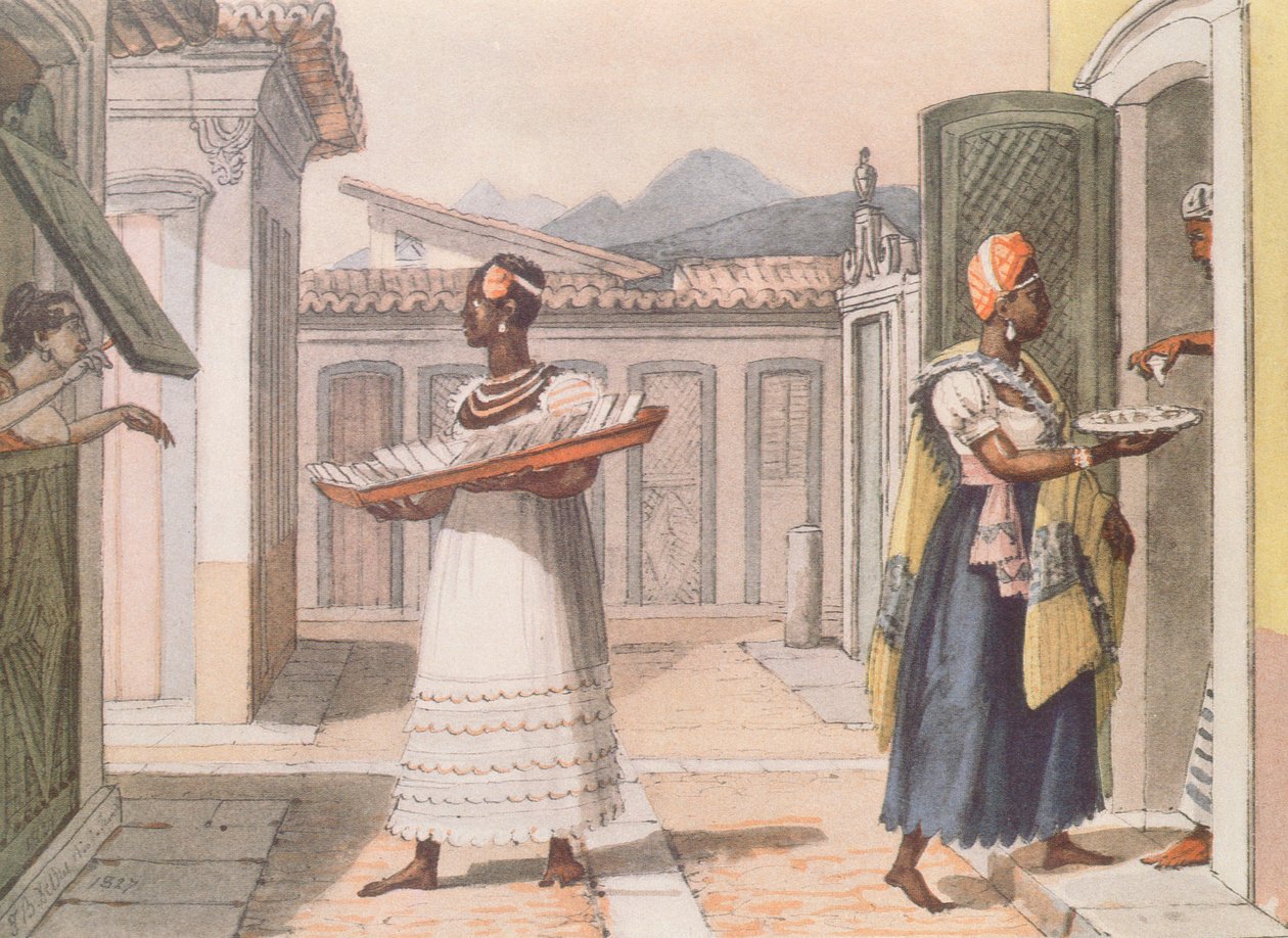 Omreisende selgere i Rio de Janeiro i 1827, fra 