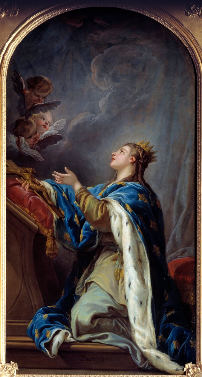 Saint Joan of France (olje på lerret) av Jean Baptiste Deshays