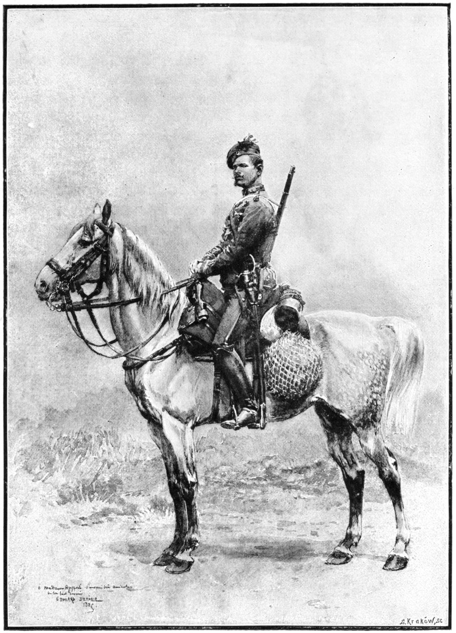 En jager av vakten, Russland, 1892. av Jean Baptiste Edouard Detaille