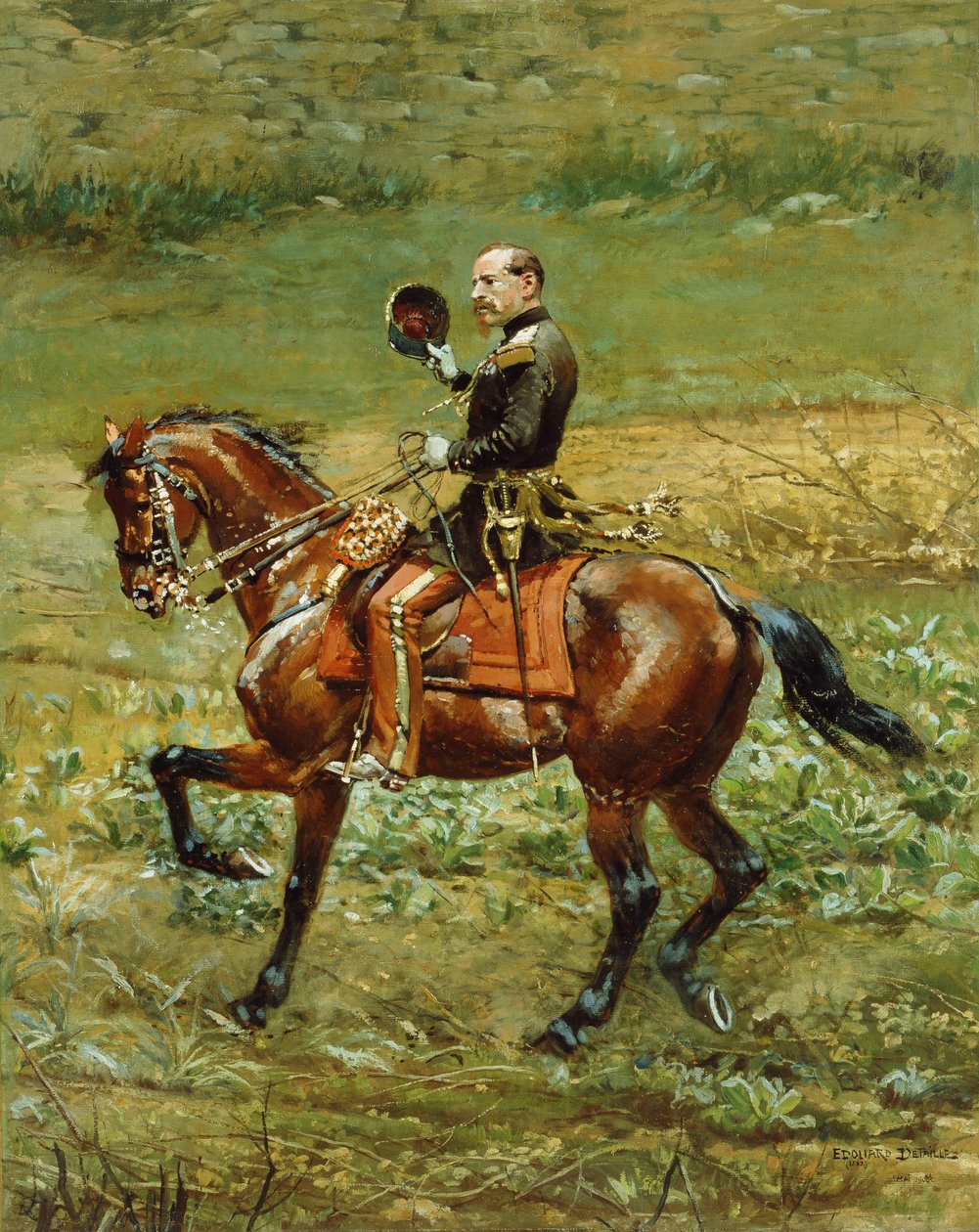 General Bourbaki, 1883 og 1908 av Jean Baptiste Edouard Detaille