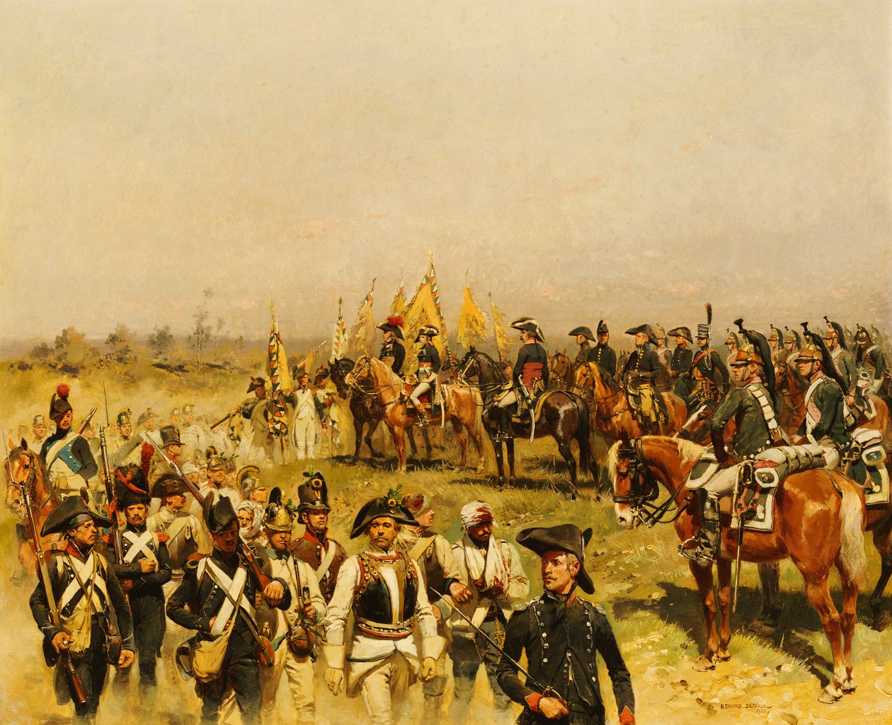 Napoleon kommanderte en utsikt over fangene, 1883 av Jean Baptiste Edouard Detaille