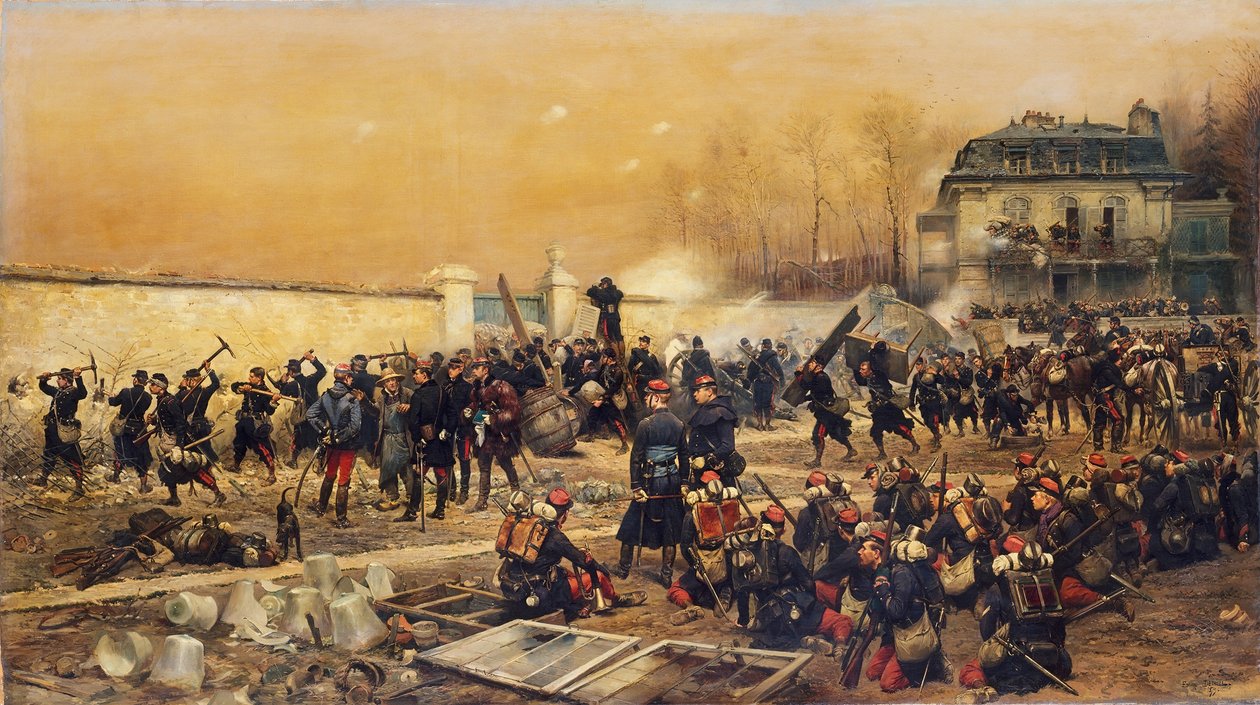 Forsvaret av Champigny, 1879. av Jean Baptiste Edouard Detaille