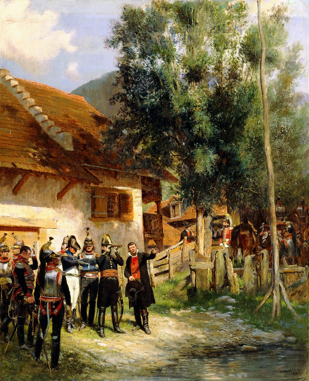 Orienteringen, 1895 av Jean Baptiste Edouard Detaille