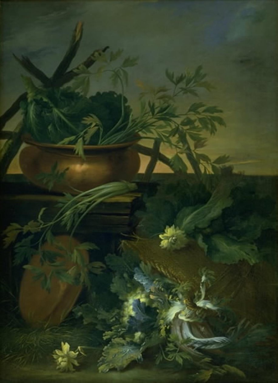 Stilleben. Grønnsaker av Jean Baptiste Gaijot Dubuisson