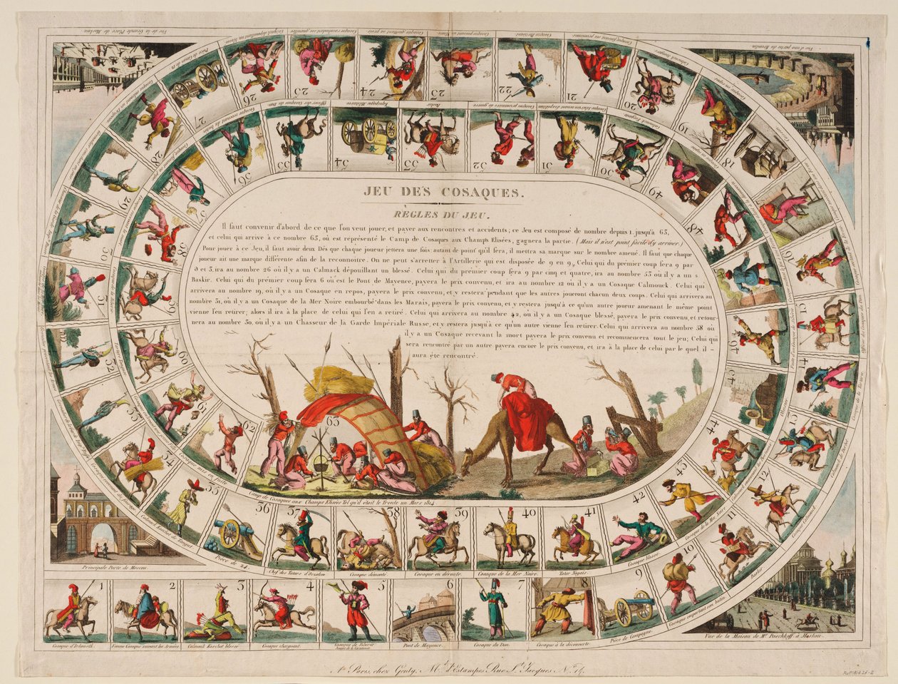 Kosakkspill, 1815 av Jean Baptiste Genty