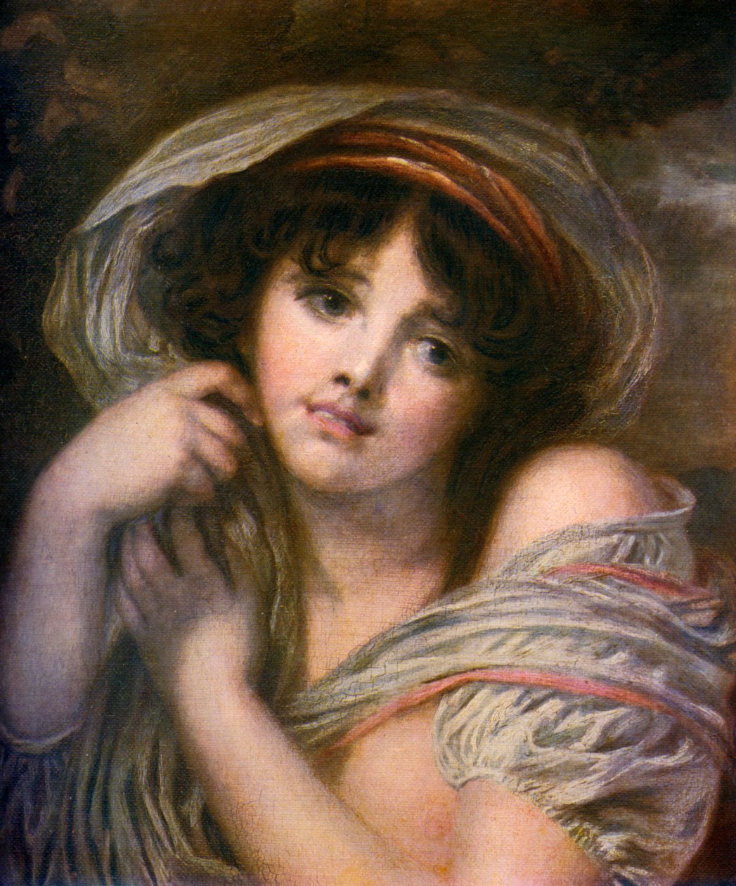 En jente, sent på 1700-tallet, 1912. av Jean Baptiste Greuze