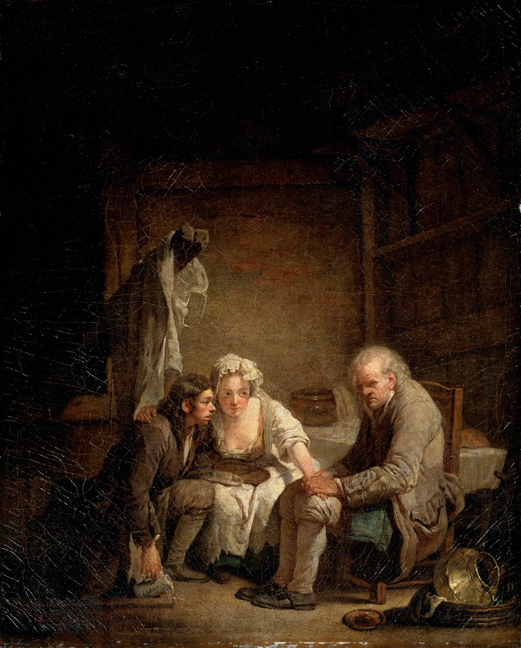 Blind mann bedratt, c1755 av Jean Baptiste Greuze