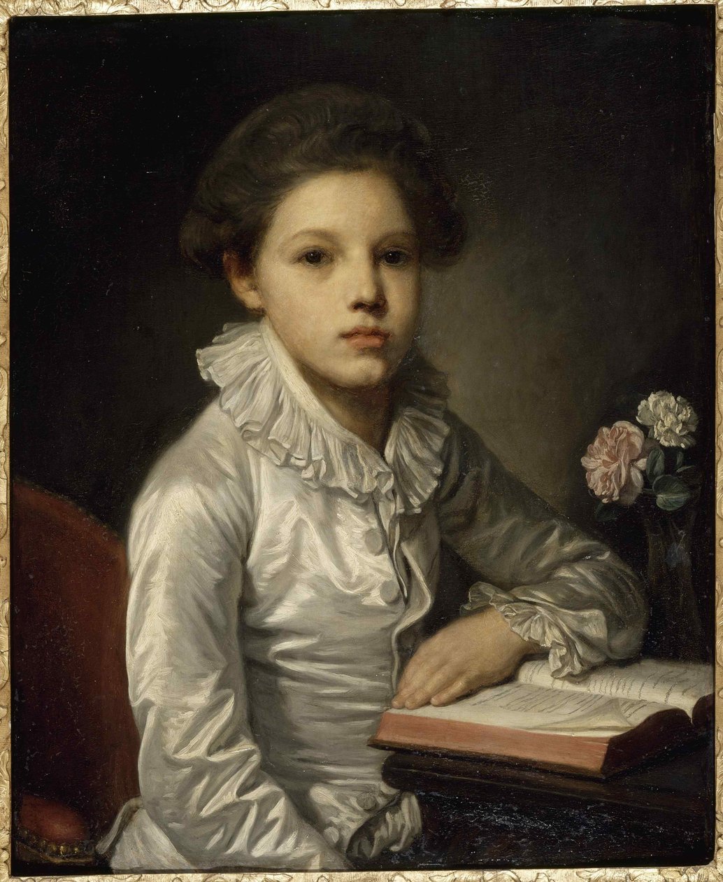 Charles Etienne de Bourgevin Viaart de Saint-Morys 1772-1817 som barn, ca. 1783. av Jean Baptiste Greuze