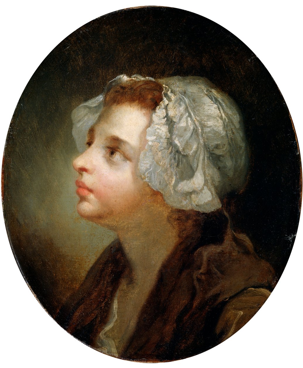 Head of a Girl, 1700-tallet av Jean Baptiste Greuze
