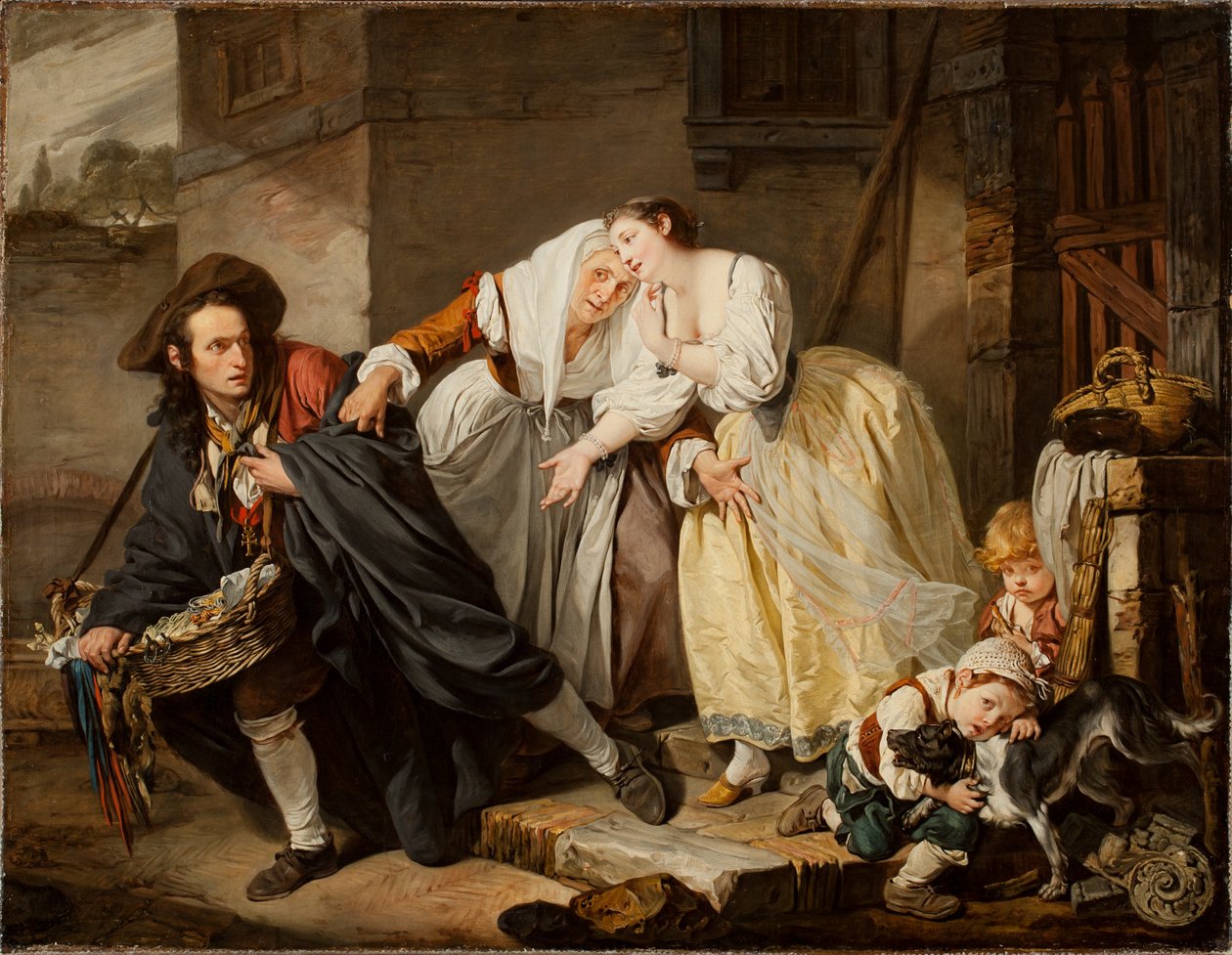 Den napolitanske gesten, 1757 av Jean Baptiste Greuze