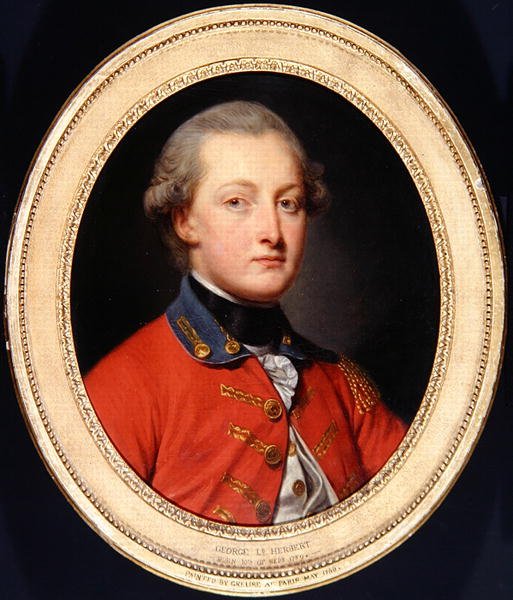 Portrett av George Augustus Herbert, ca. 1780 (olje på lerret) av Jean Baptiste Greuze