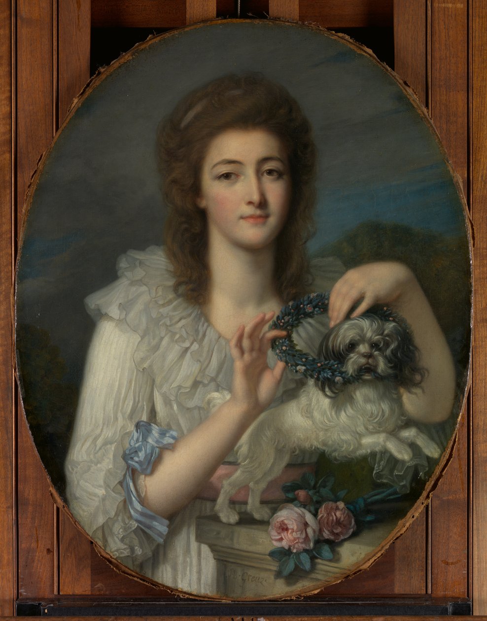 Prinsesse Varvara Nikolaevna Gagarina 1762-1802, ca. 1780-82. av Jean Baptiste Greuze