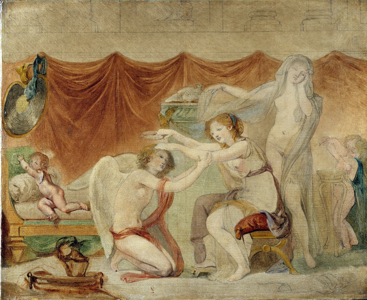Psyken som kroner kjærligheten av Jean Baptiste Greuze