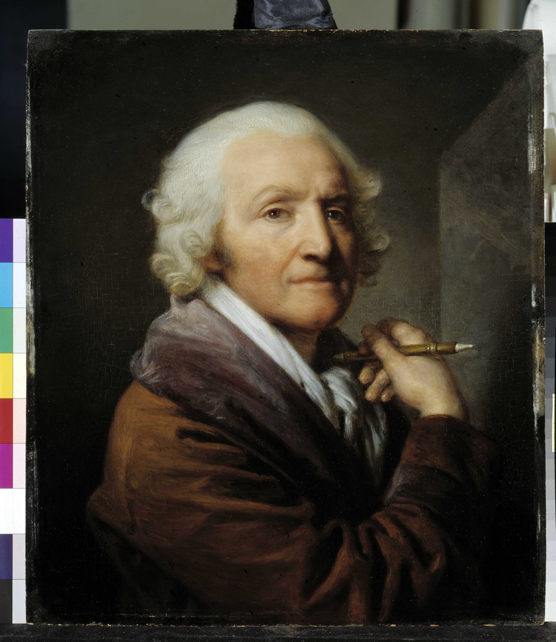 Selvportrett alder av Jean Baptiste Greuze