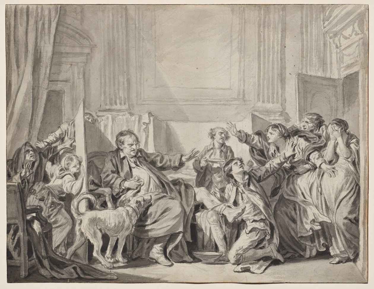Den skyldige og angrende datteren av Jean Baptiste Greuze