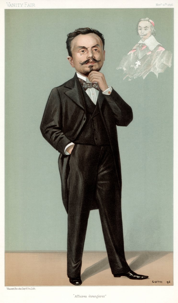 Foreign Affairs, Gabriel Hanotaux, fransk statsmann, 1896 av Jean Baptiste Guth