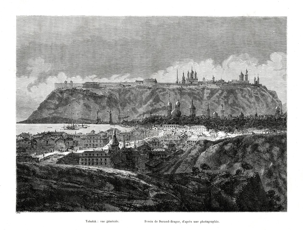 Tobolsk, Sibir, Russland, 1886 av Jean Baptiste Henri Durand Brager