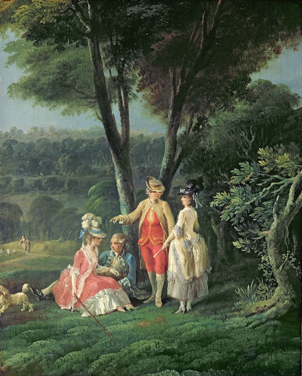 En tur i parken av Jean Baptiste Hilair