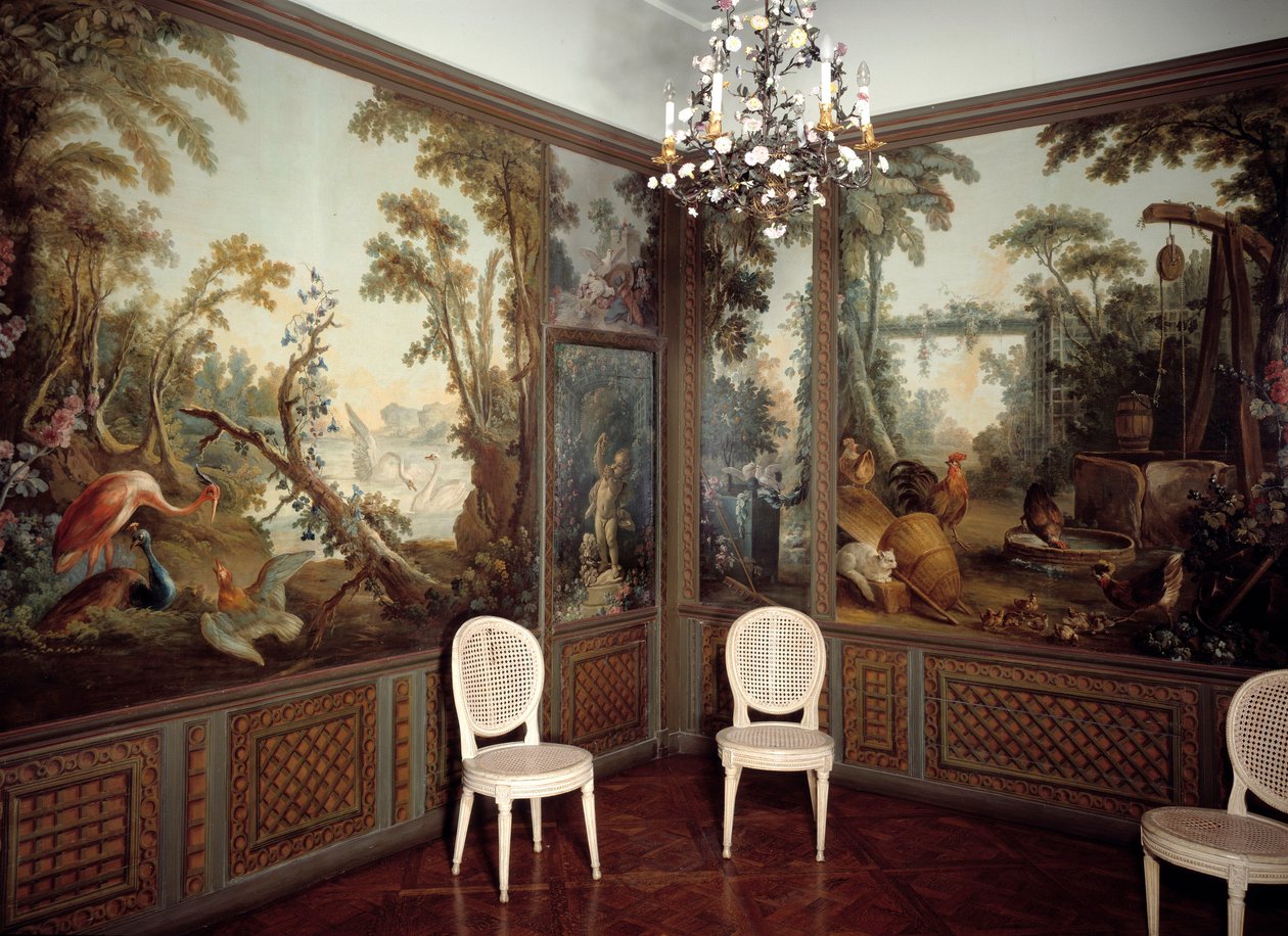 Innvendig utsikt over Salon dearteau realisert av Jean Baptiste Huet (1745-1811) av Jean Baptiste Huet