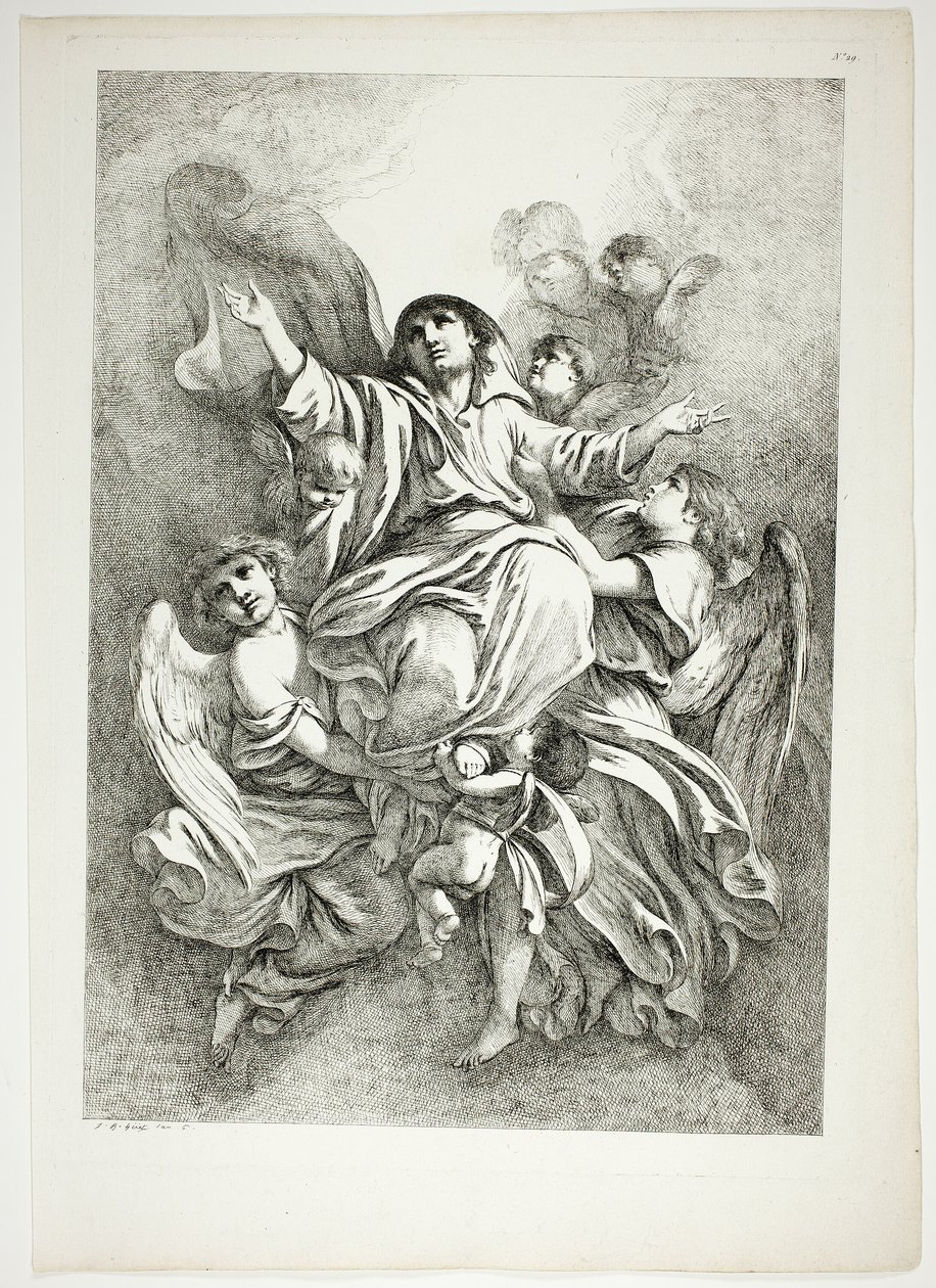 Plate 29 av 38 fra Oeuvres de J. B. Huet av Jean Baptiste Huet