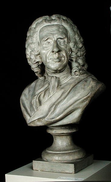 Byste av Bernard Le Bouvier de Fontenelle (1657-1757) av Jean Baptiste II Lemoyne